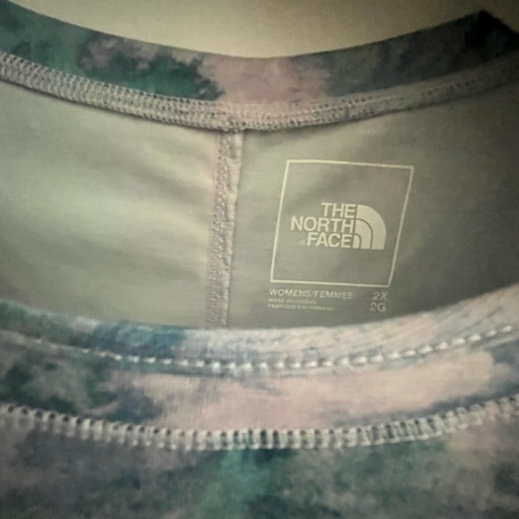 The North Face Flash-Dry Watercolor Print Short-Sleeve Relaxed Fit Active Top 2X - Picture 5 of 15